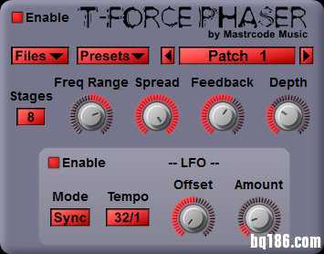 免费的 Windows 移相插件 T-Force Phaser