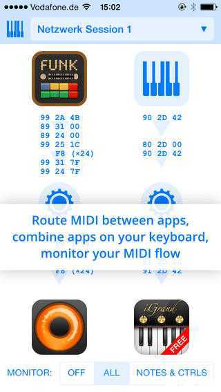 MIDIFlow For iPhone 让你控制你的 MIDI 如何路由