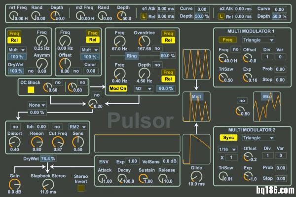 Max For Live 的 Pulsor 合成器