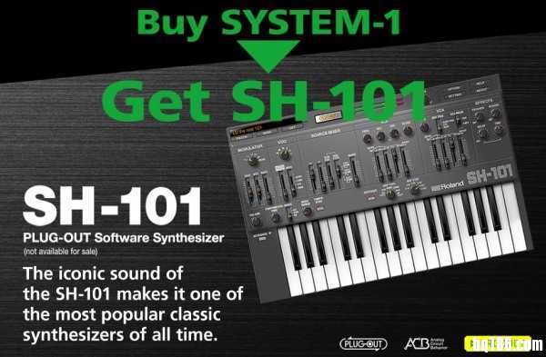 Roland AIRA SYSTEM-1 的 SH-101 PLUG-OUT 插件开始提供下载