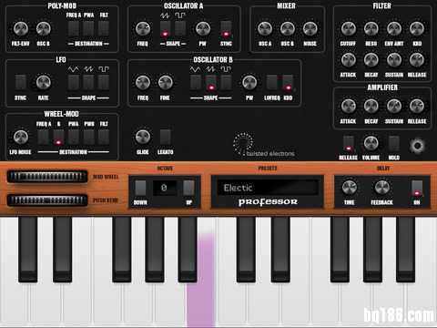灵感源于 Prophet 5 的 iPad 复音合成器 Professor 发布
