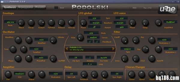 u-he 发布 Podolski 免费合成器插件的 Linux VST2 版本