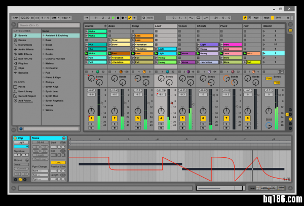 Ableton Live 升级到 9.1.5 支持 OS X 10.10