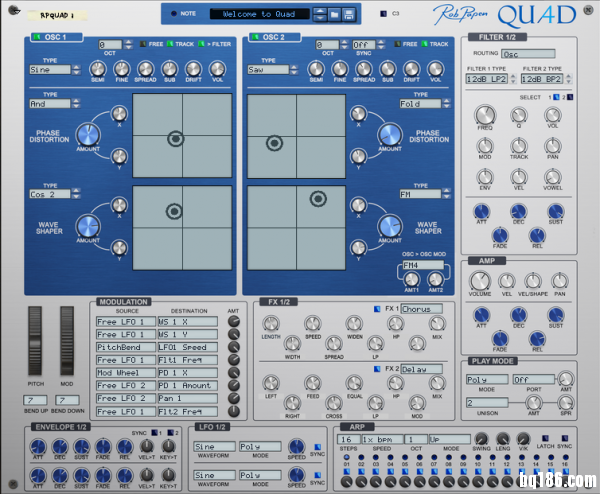 Rob Papen 宣布 QUAD Rack Extension 合成器