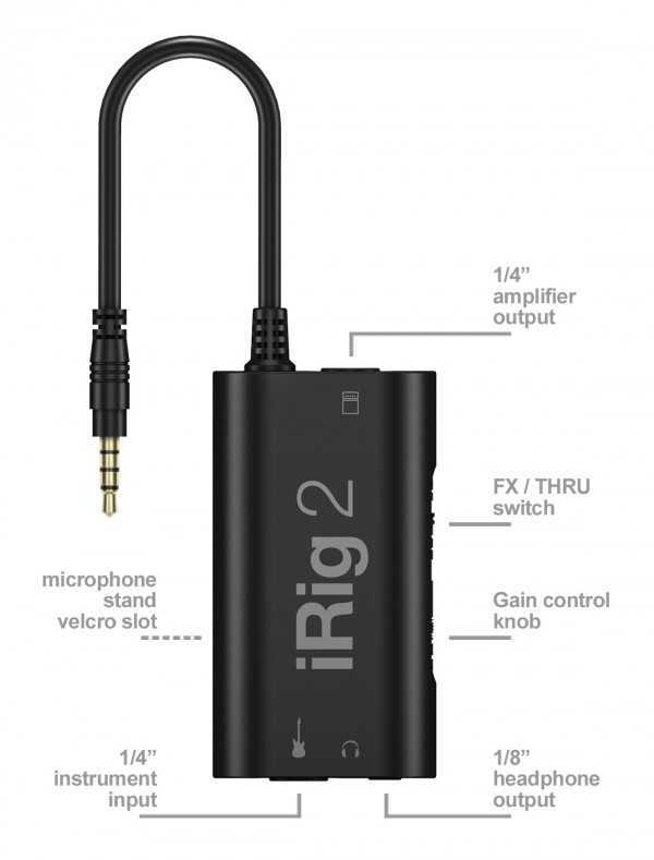 IK 推出第二代的移动吉他音频接口 iRig 2