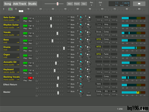 MultitrackStudio for iPad 更新到 v2.1，支持 64 位啦