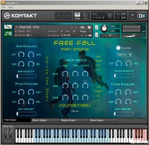 针对声音设计师的免费的 Kontakt 音色库 Free Fall